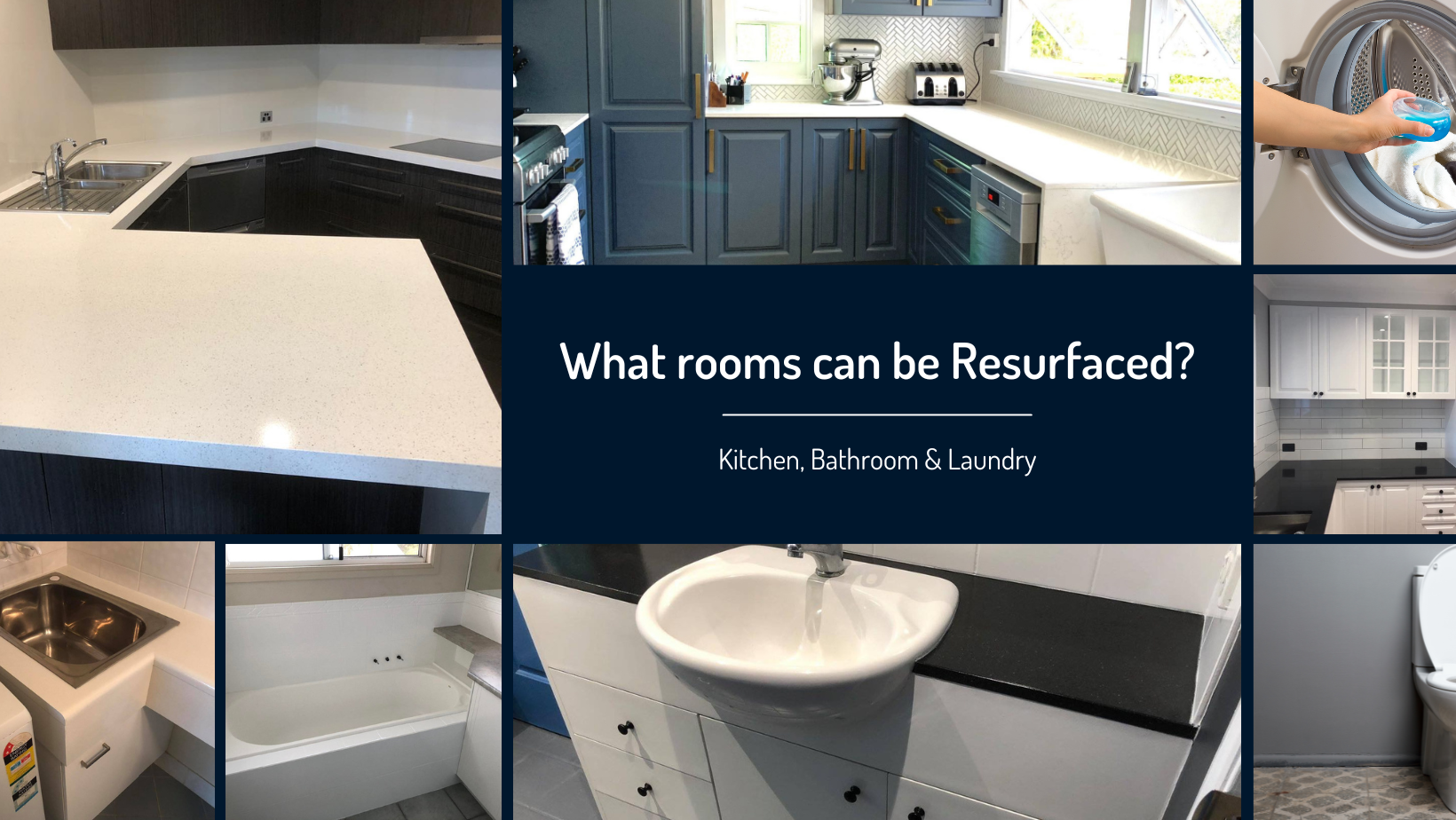 With years of experience we can give new life to your kitchen, bathroom and launry