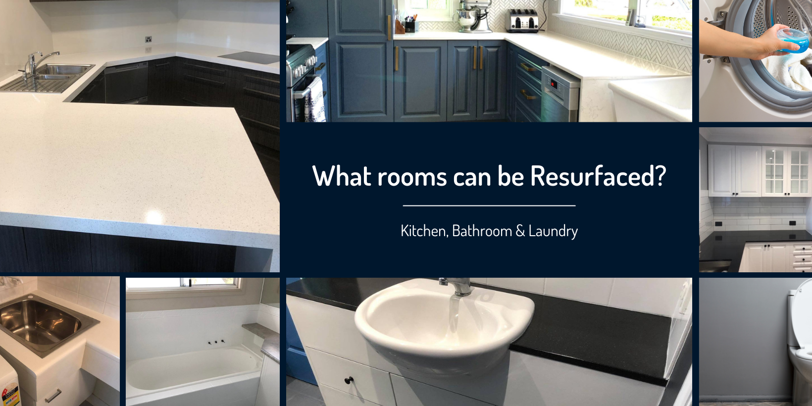 With years of experience we can give new life to your kitchen, bathroom and launry